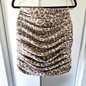 ANNE FONTAINE Leppard Print Mini Sz38